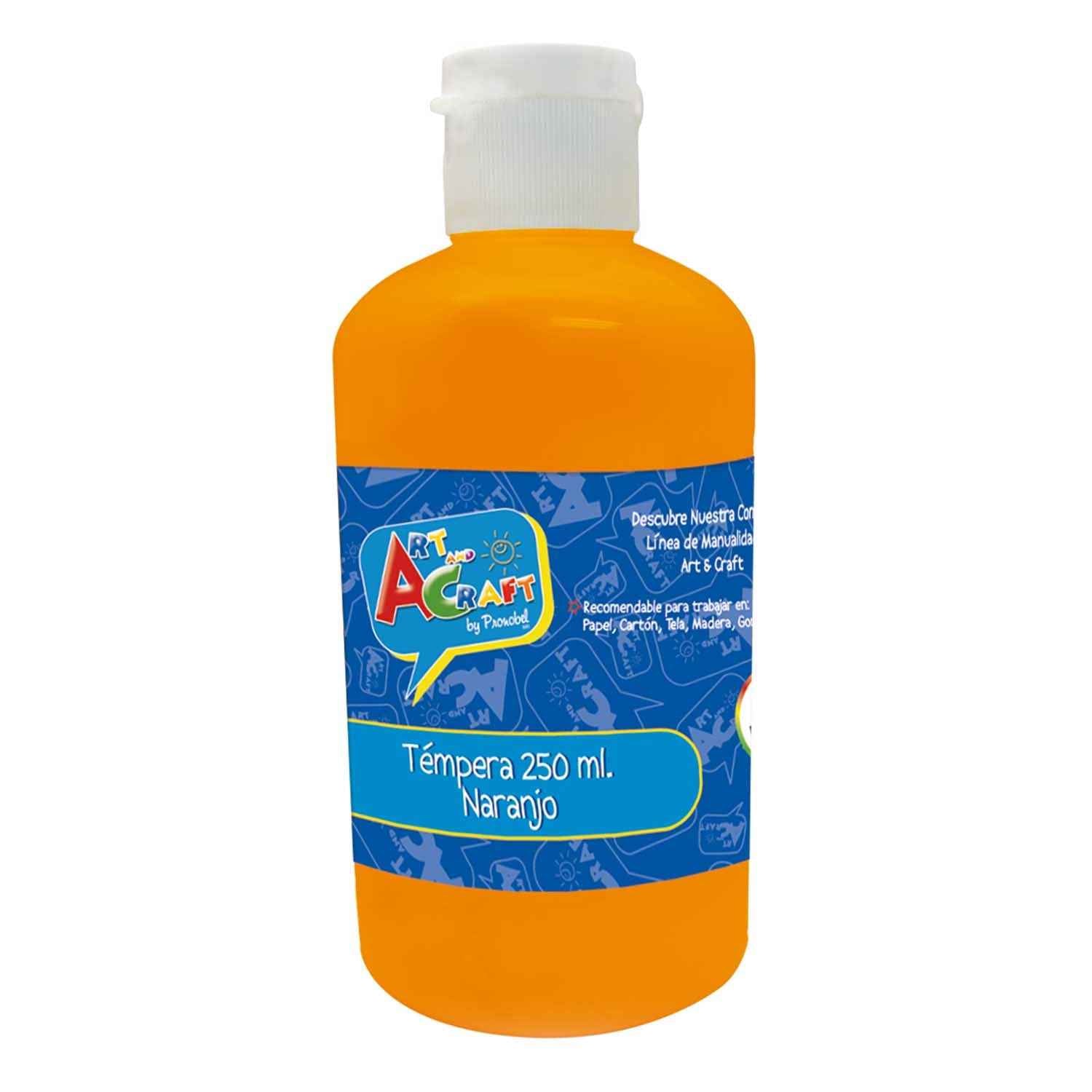 Tempera 250 ml Naranjo | Art & Craft